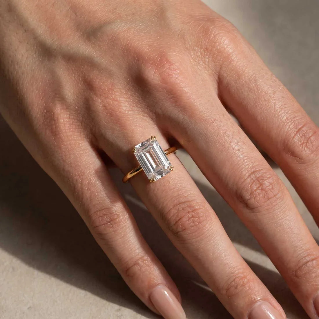 Emerald Cut Classic Engagement Ring