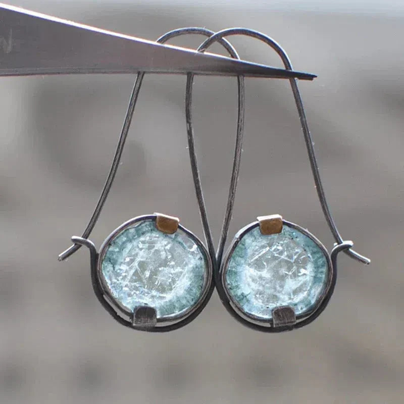 Vintage Moon Crystal Earrings