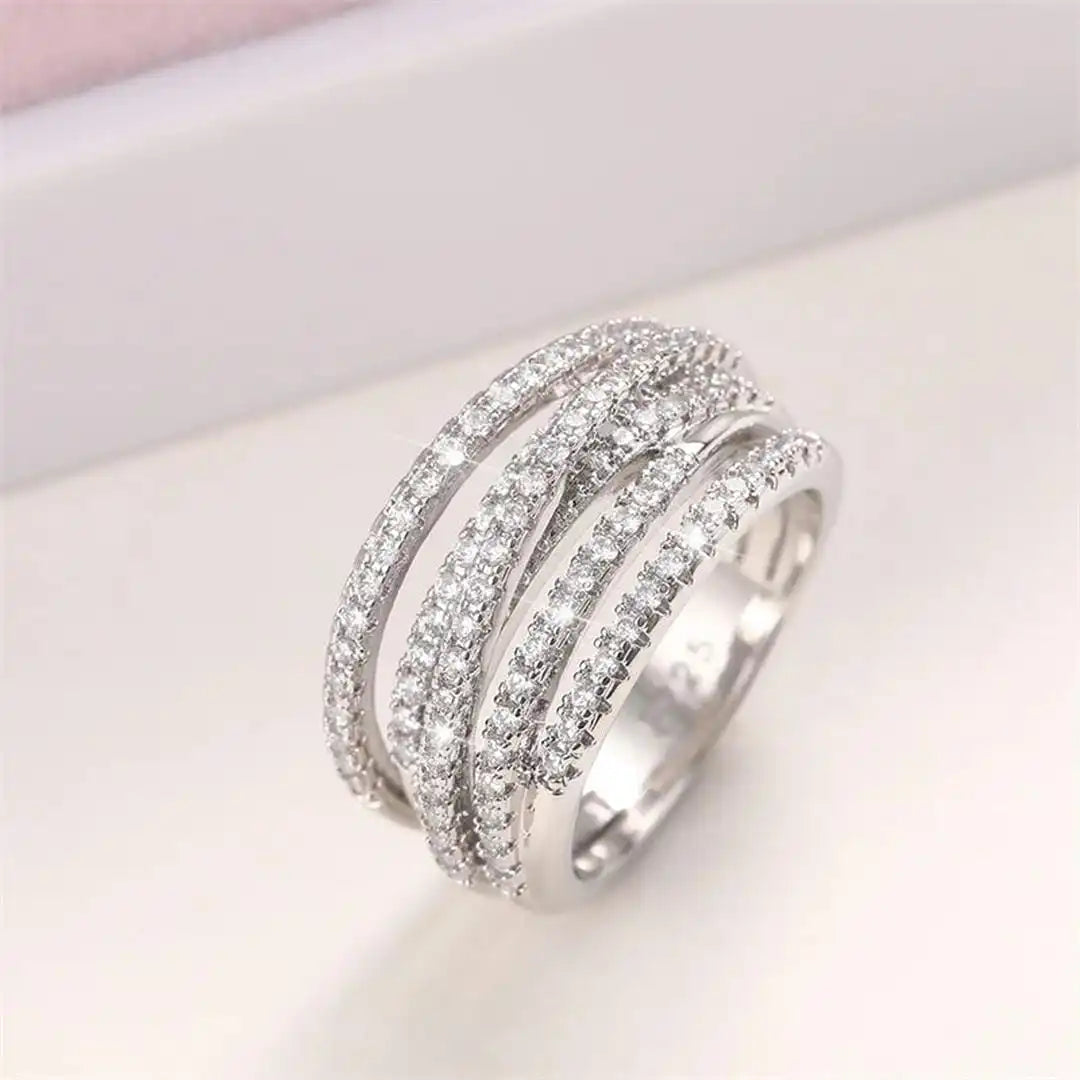 Layered Zirconia Cross Ring