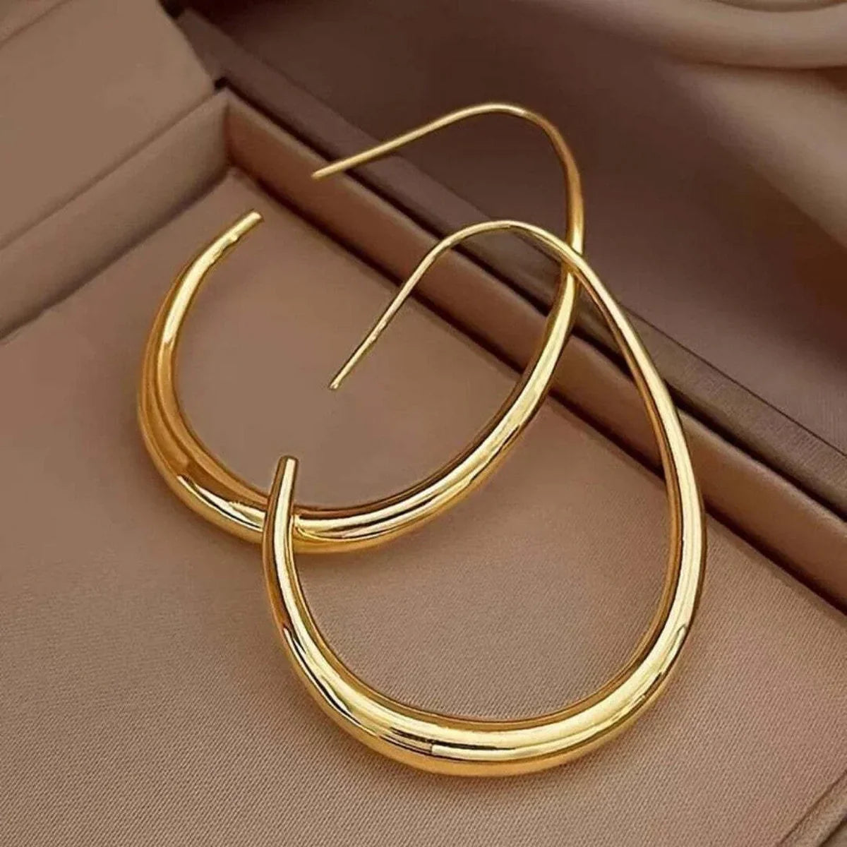 Imperial Gold Hoop Earrings