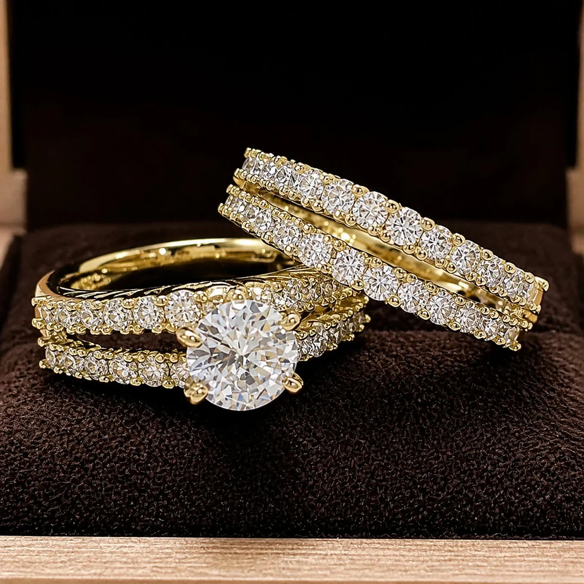 Eternal Radiance Diamond Ring Set