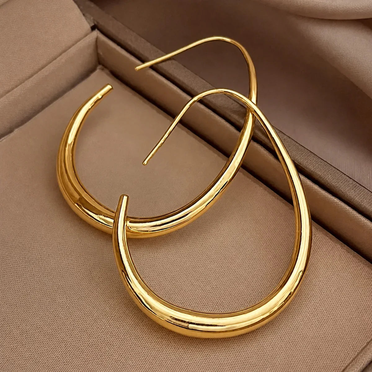 Antique Gold Hoop Earrings