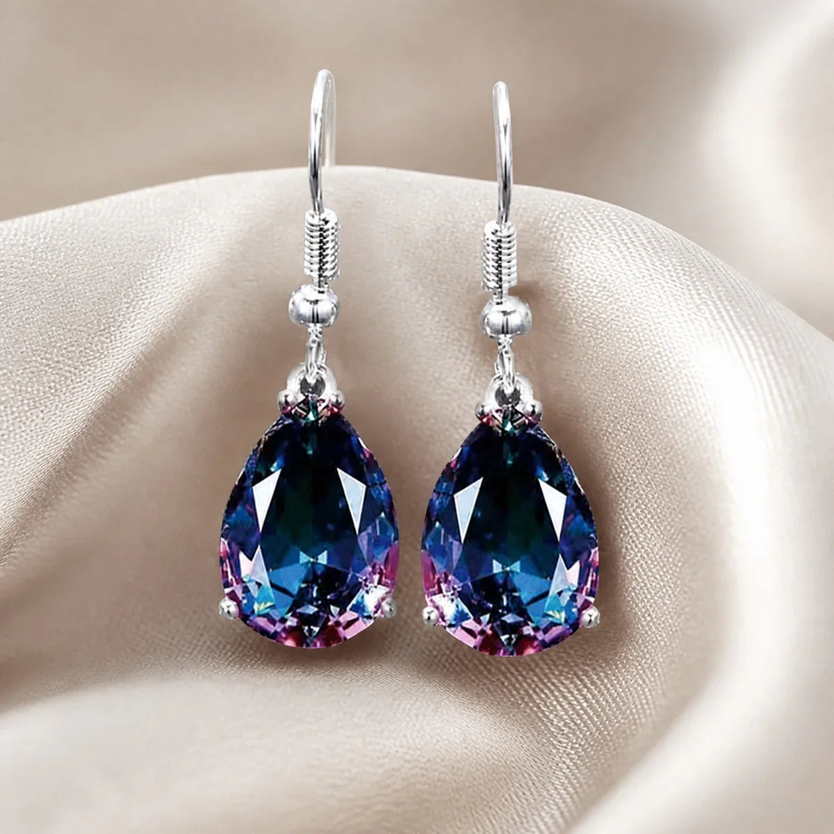 Sapphire Rainbow Elegance Earrings
