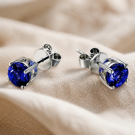 Classic Sapphire Stud Earrings