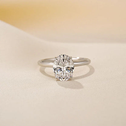 Sparkle Oval Cut Engagement Ring