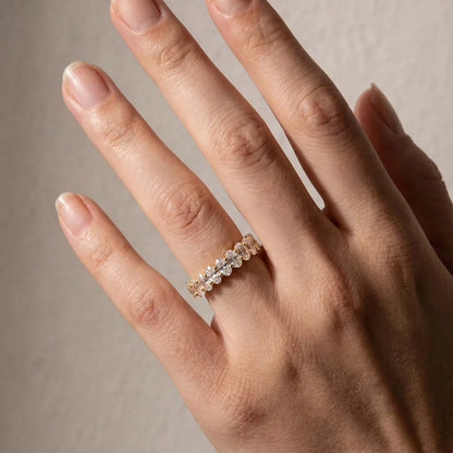 Oval Cut Wedding Ring for Everyday Wear