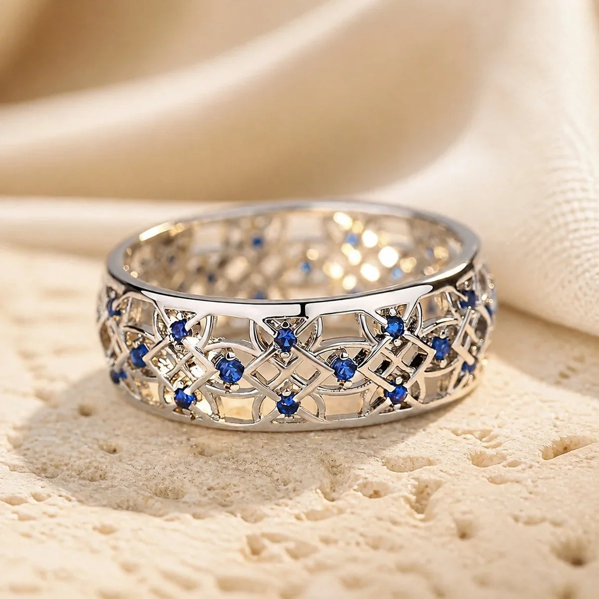 Sapphire Filigree Dream Ring