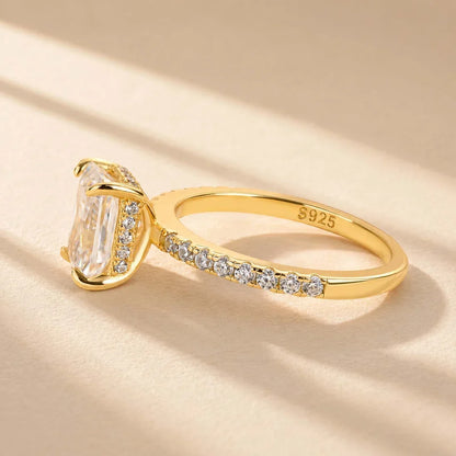 Radiant Cut Travel Ring For Everyday Wear