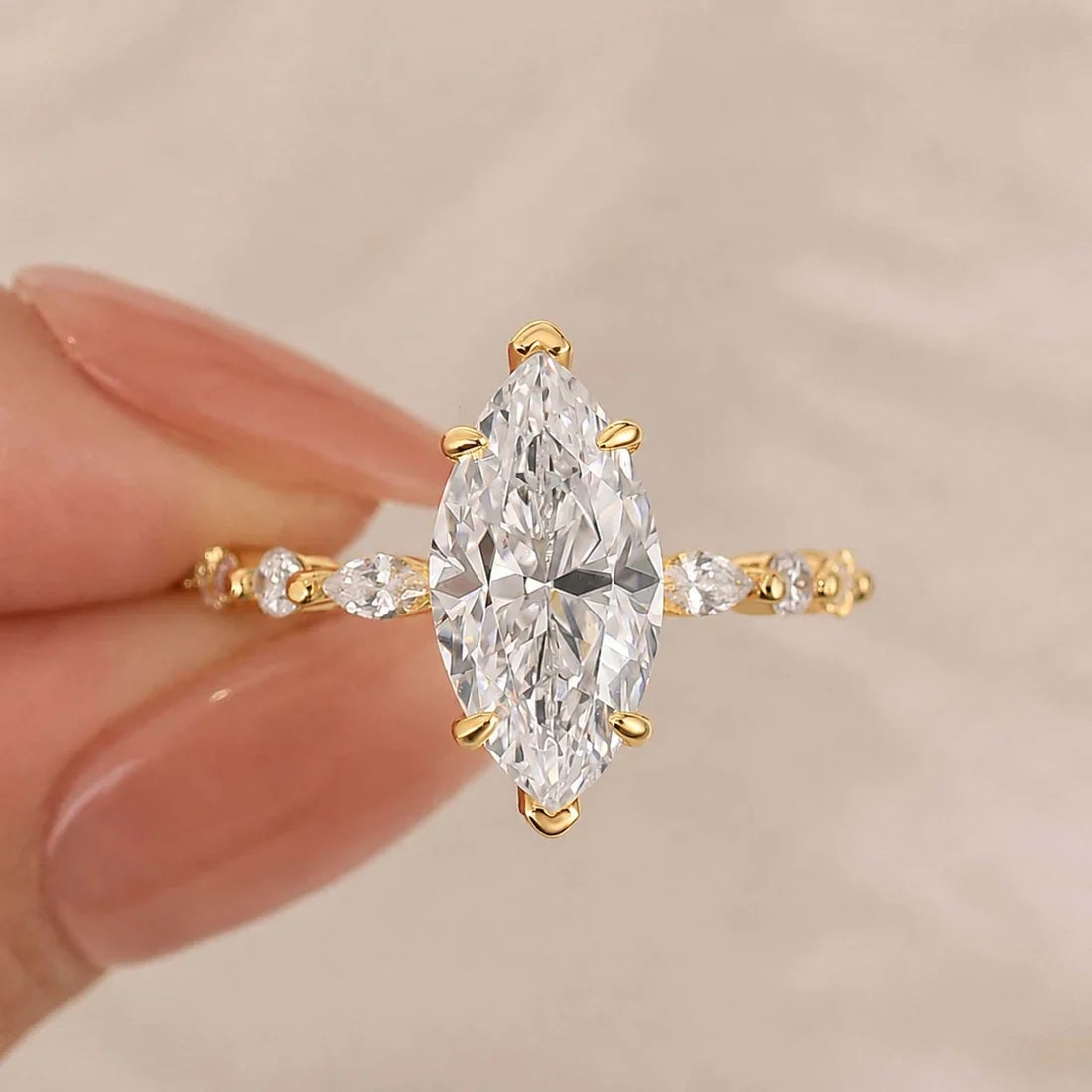 Marquise Cut Engagement Ring