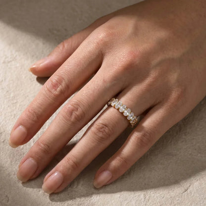 Oval Cut Wedding Ring for Everyday Wear