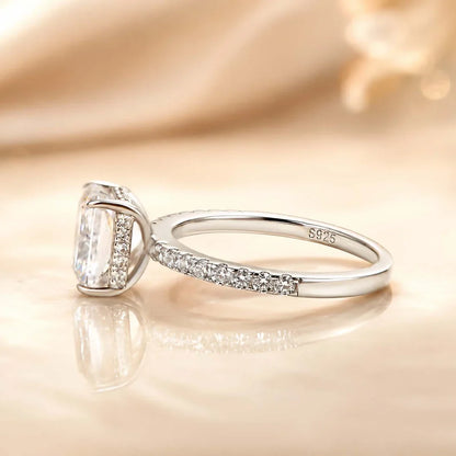 Radiant Cut Travel Ring For Everyday Wear