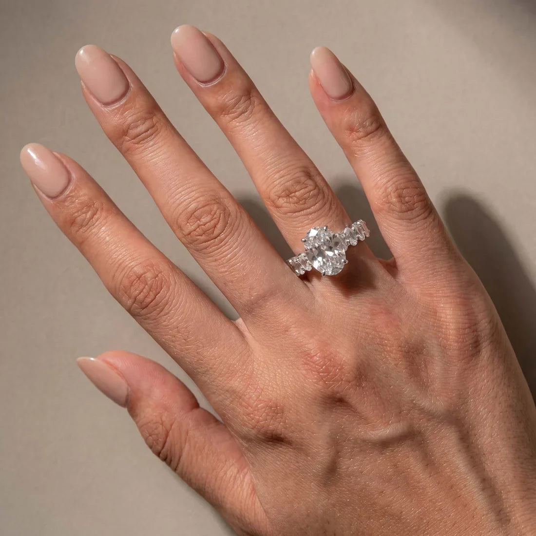 Oval Cut Luxurious Engagement Ring