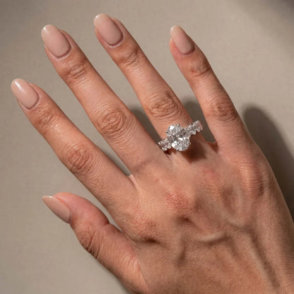 Oval Cut Luxurious Engagement Ring