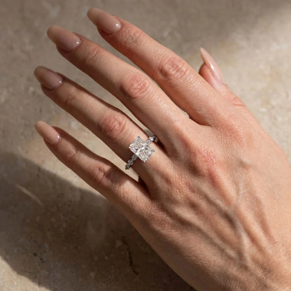 Radiant Cut Engagement Ring For Women
