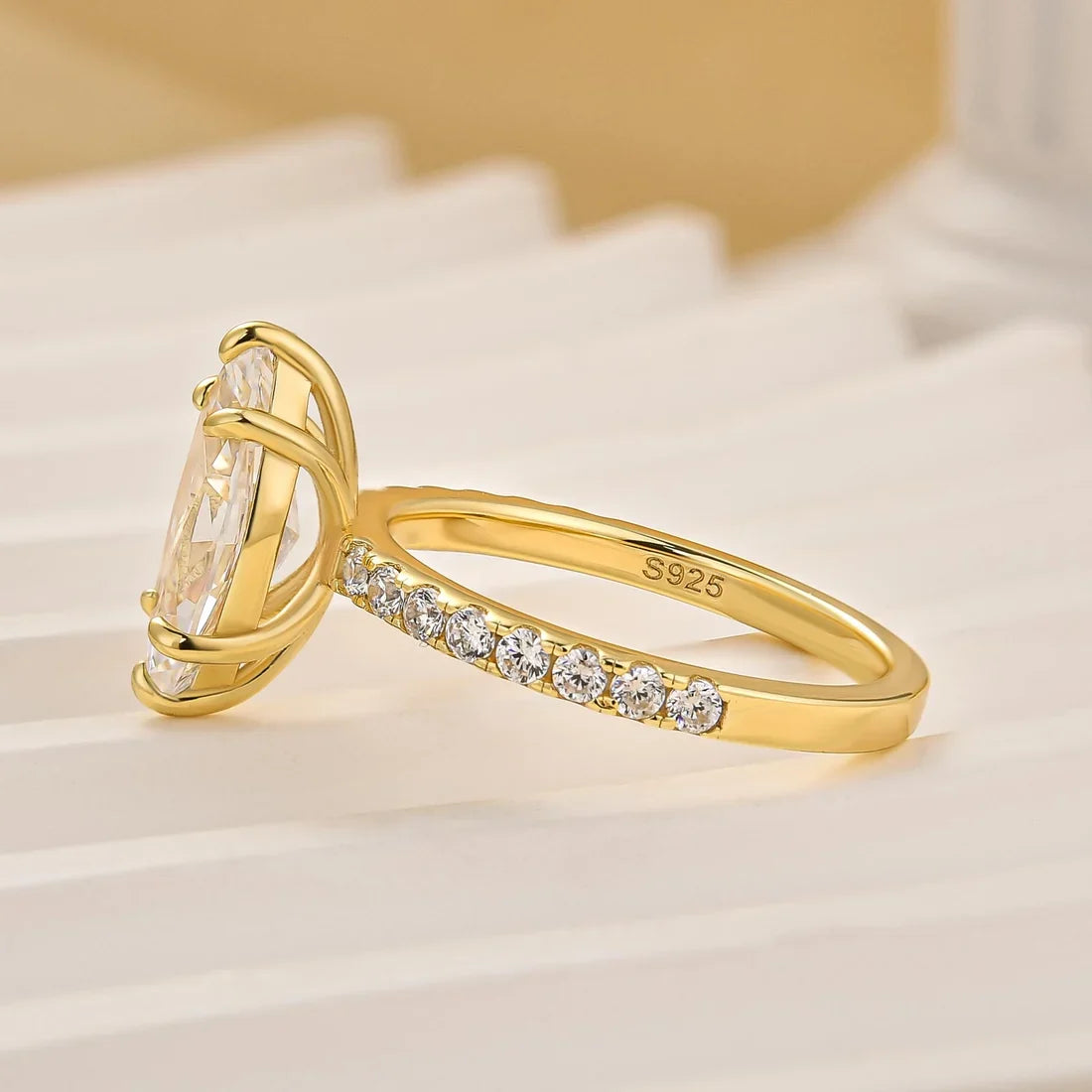 Elegant Marquise Cut Engagement Ring