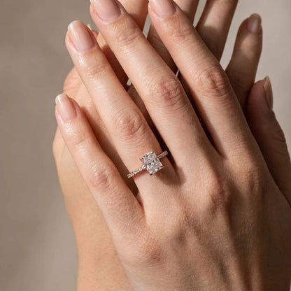 Radiant Cut Travel Ring For Everyday Wear