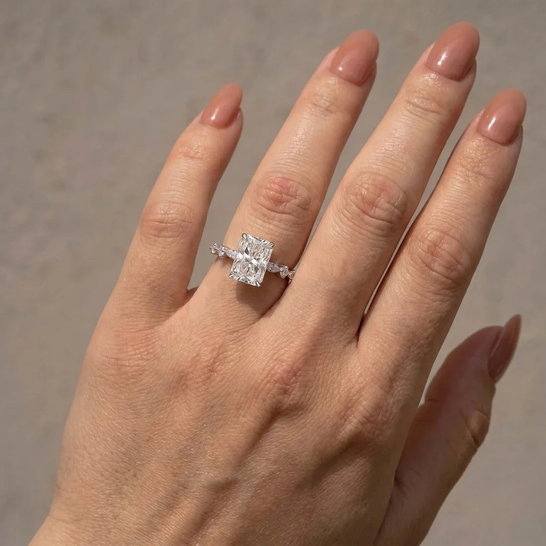 Radiant Cut Engagement Ring For Women
