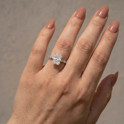 Radiant Cut Engagement Ring For Women