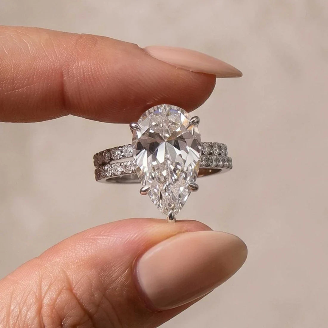 Marquise Cut Wedding Ring Set