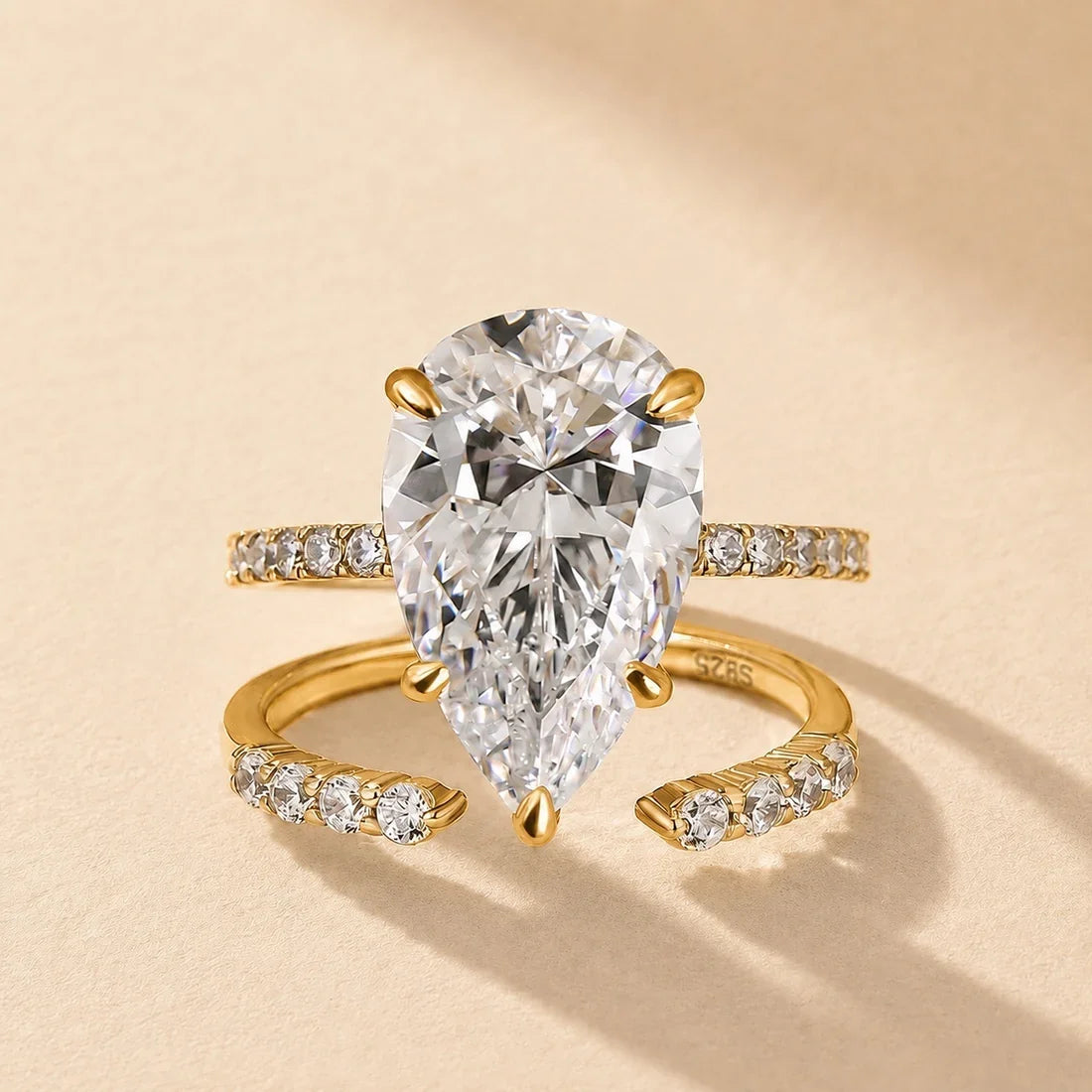 Marquise Cut Wedding Ring Set