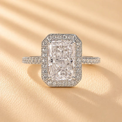 Radiant Cut Vintage Ring For Everyday Wear