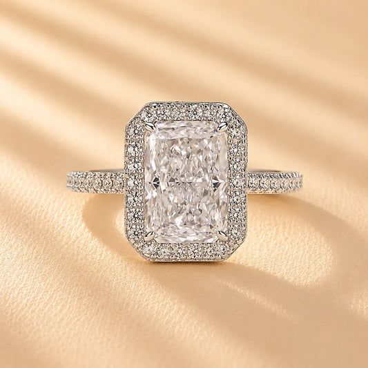 Radiant Cut Vintage Ring For Everyday Wear