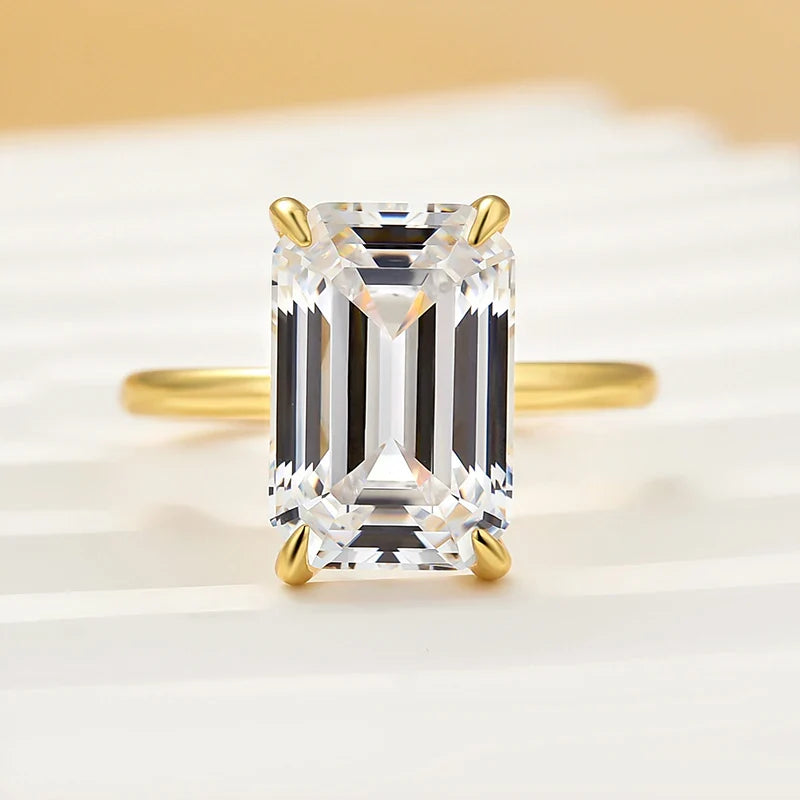 Emerald Cut Solitaire Engagement Ring