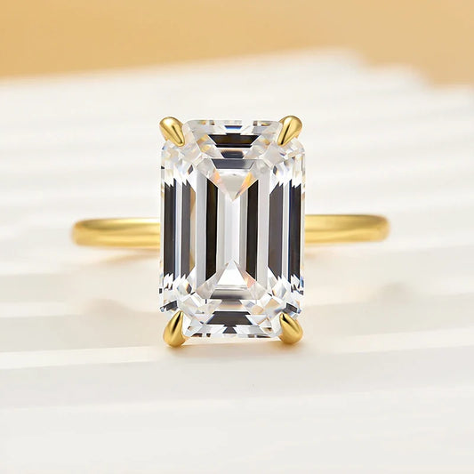 Emerald Cut Solitaire Engagement Ring