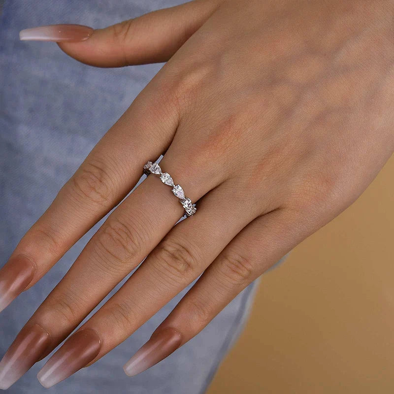 Eternity Pear Cut Wedding Ring