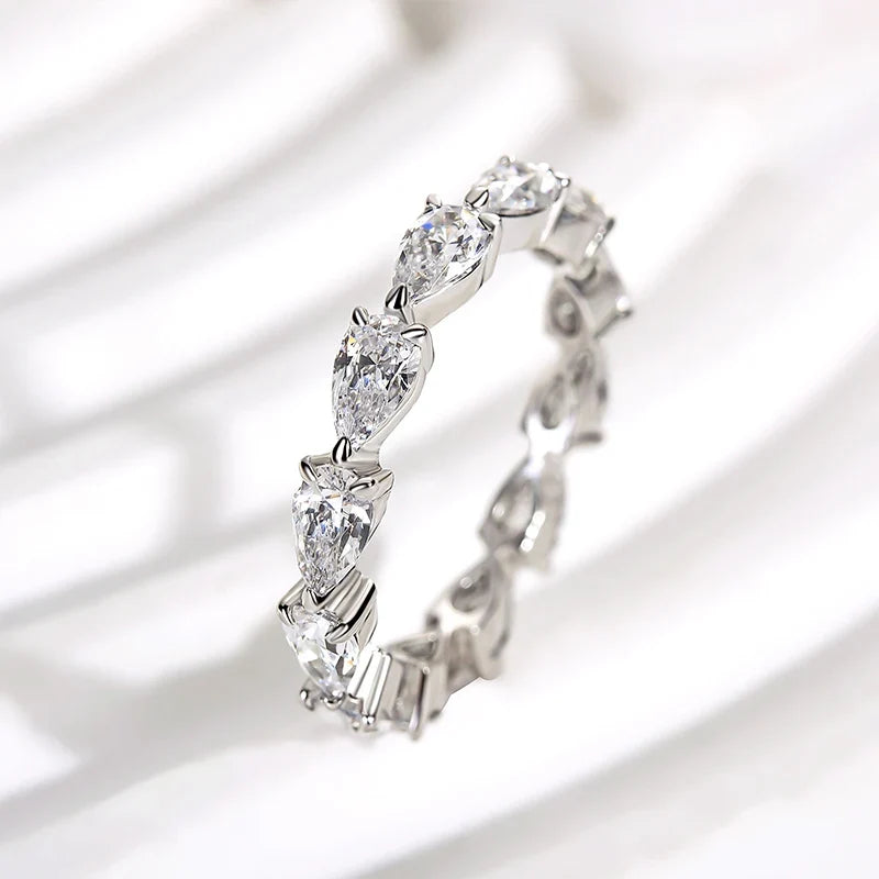 Eternity Pear Cut Wedding Ring