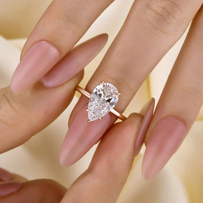 Classic Pear Cut Engagement Ring for Women