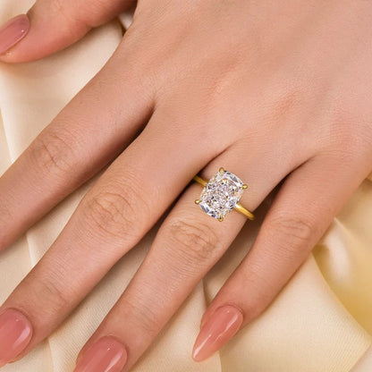 Sparkle Cushion Cut Engagement Ring for Women