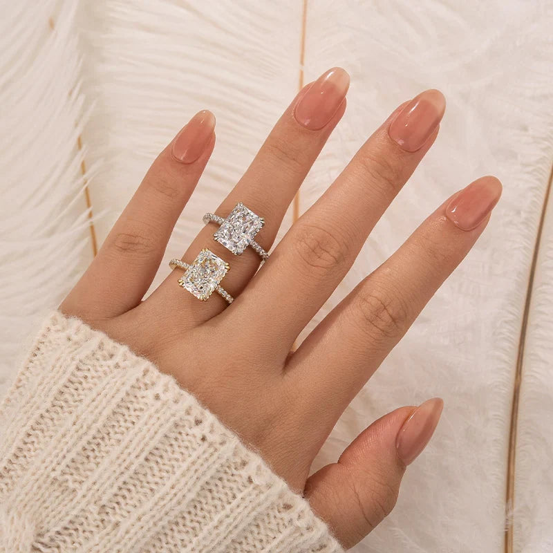 Radiant Cut Travel Ring For Women