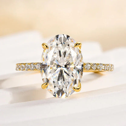 Oval Cut Promise Ring For Women