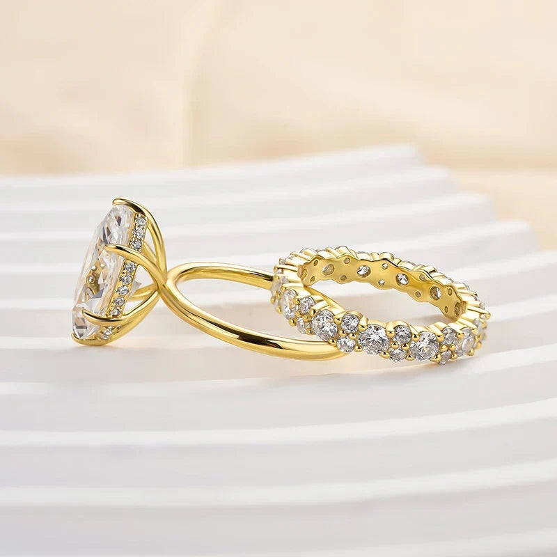 Marquise Cut Bridal Ring Set