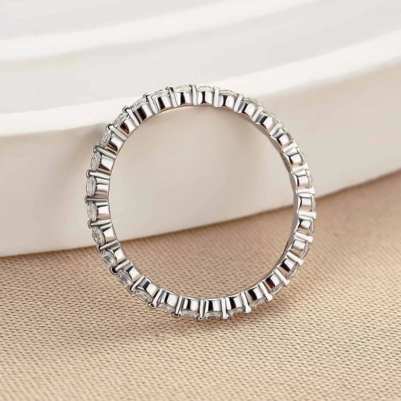 Round Cut Full Eternity Classic Ring