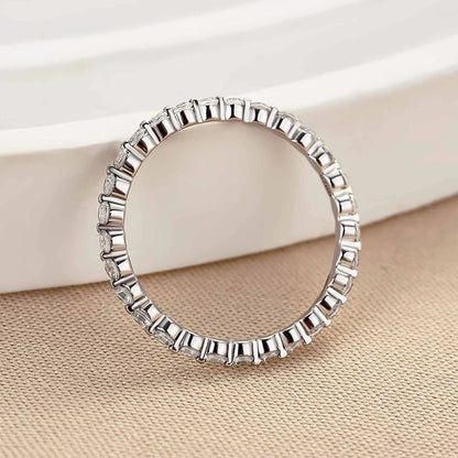 Round Cut Full Eternity Classic Ring