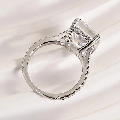 Split Shank Cushion Cut Engagement Ring