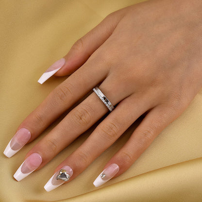 Fashion Yellow Gold Round Cut Wedding Band