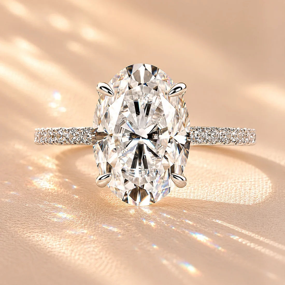 Oval Cut Promise Ring For Women