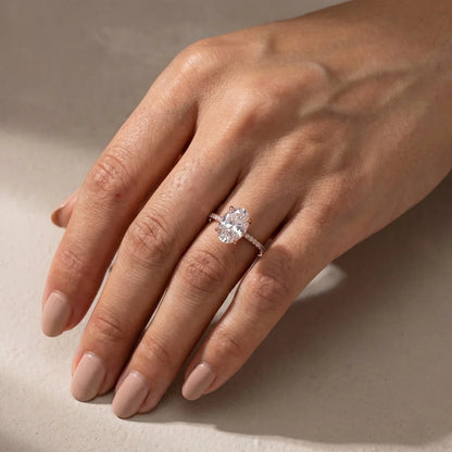 Oval Cut Promise Ring For Women