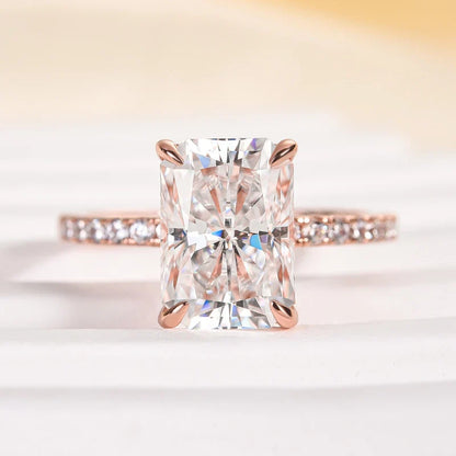 Elegant Radiant Cut Engagement Ring