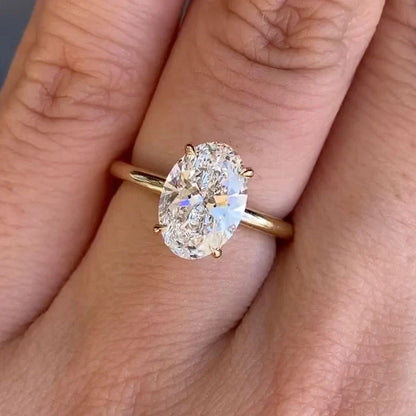 Exclusive Oval Cut Engagement Ring