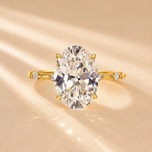 Oval Cut Simple Engagement Ring