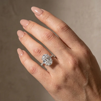 Oval Cut Exclusive Diamond Engagement Ring