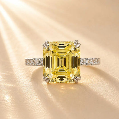 Honorable Asscher Cut Engagement Ring
