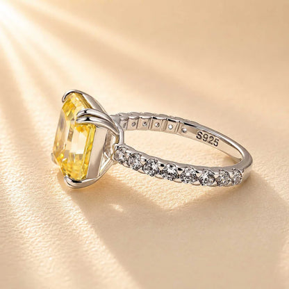 Honorable Asscher Cut Engagement Ring