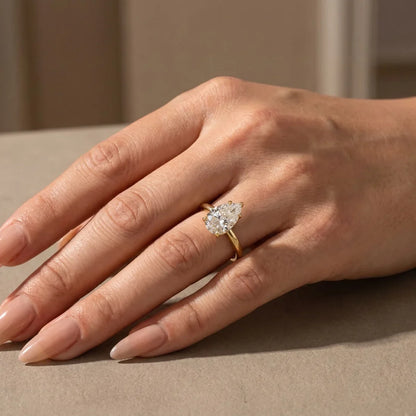Classic Pear Cut Engagement Ring for Women