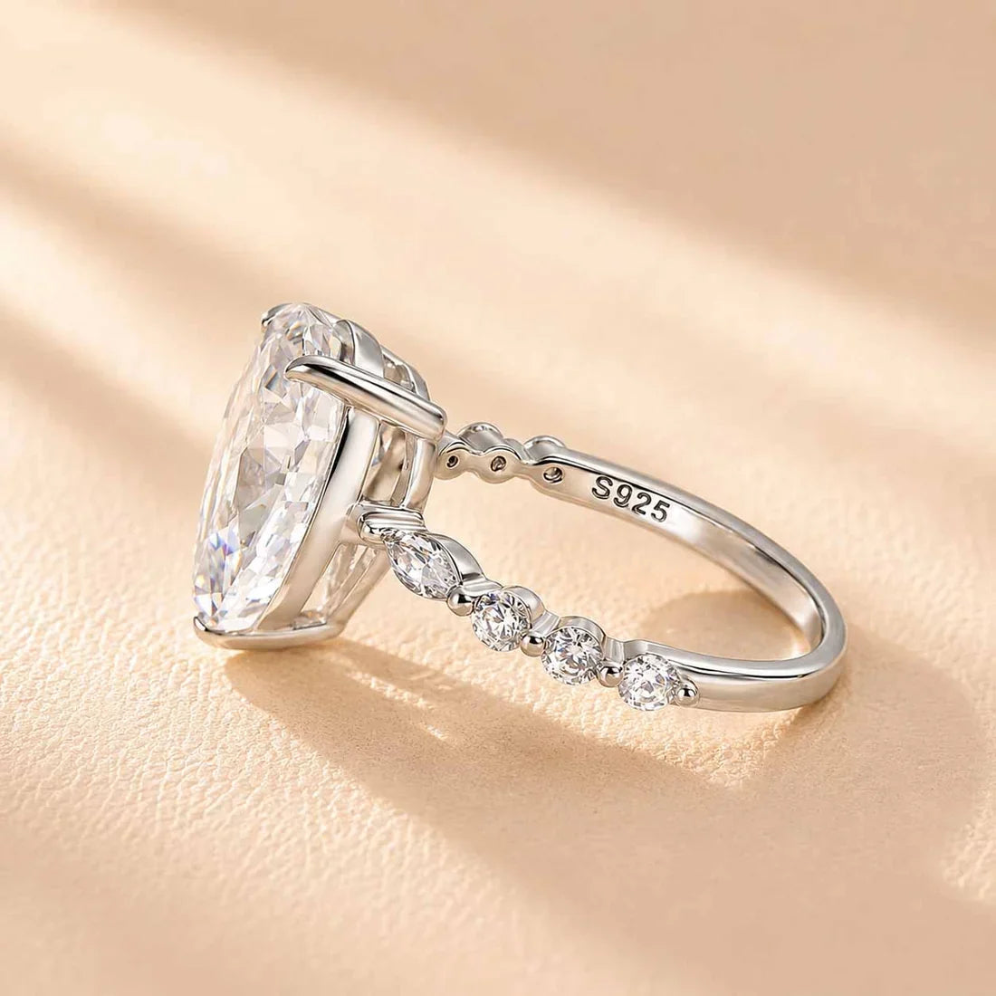 Pear Cut Sparkle Ring