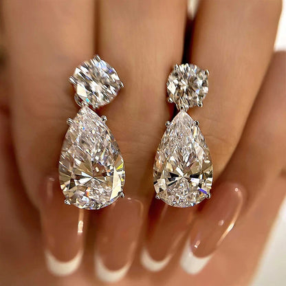 Sparkle Pear Cut Women's Earrings